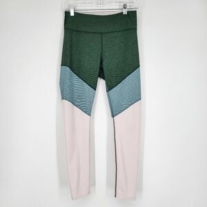 Outdoor Voices 7/8 Springs Workout Leggings High Rise Colorblock Stretch Medium
